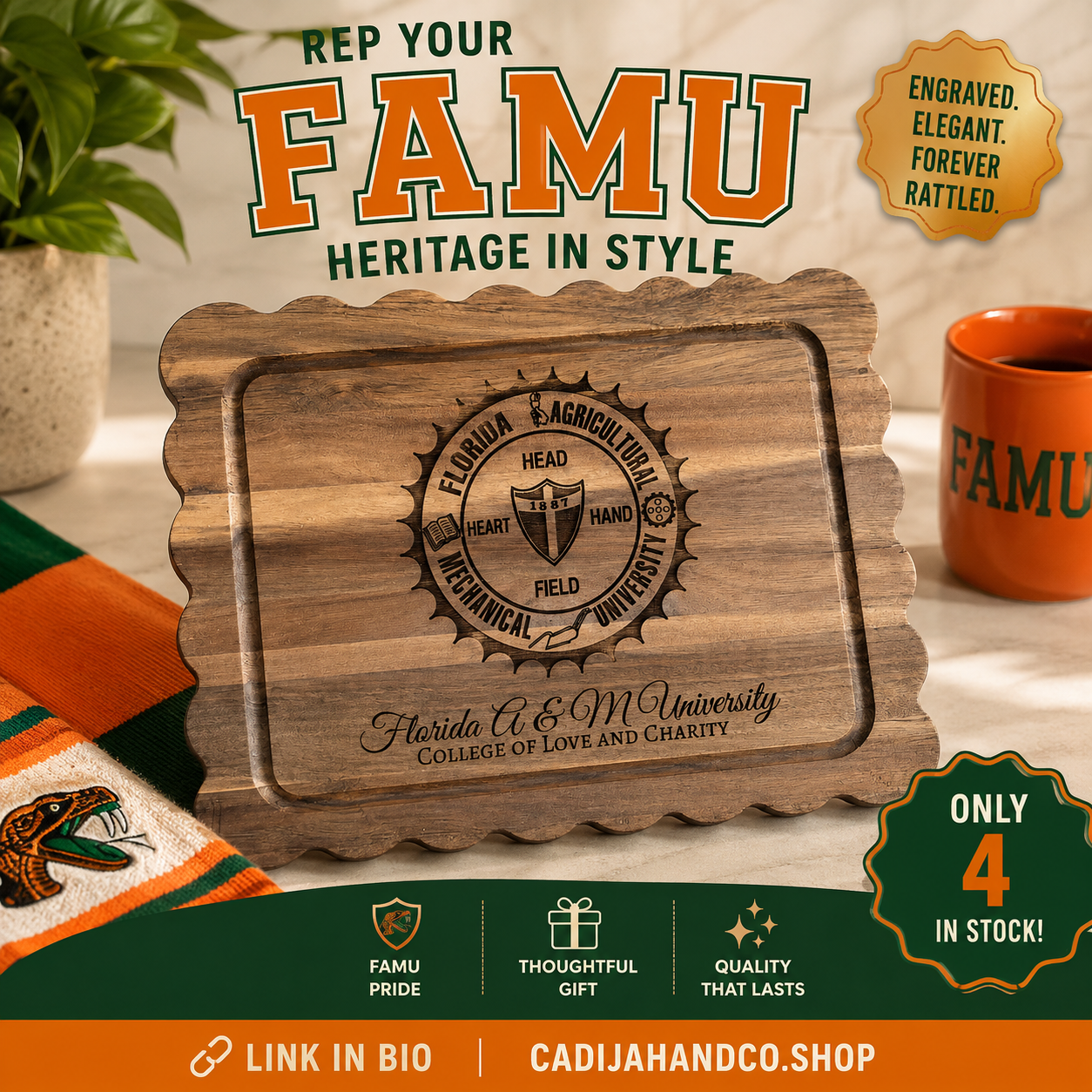 Scalloped Collegiate Serving Board